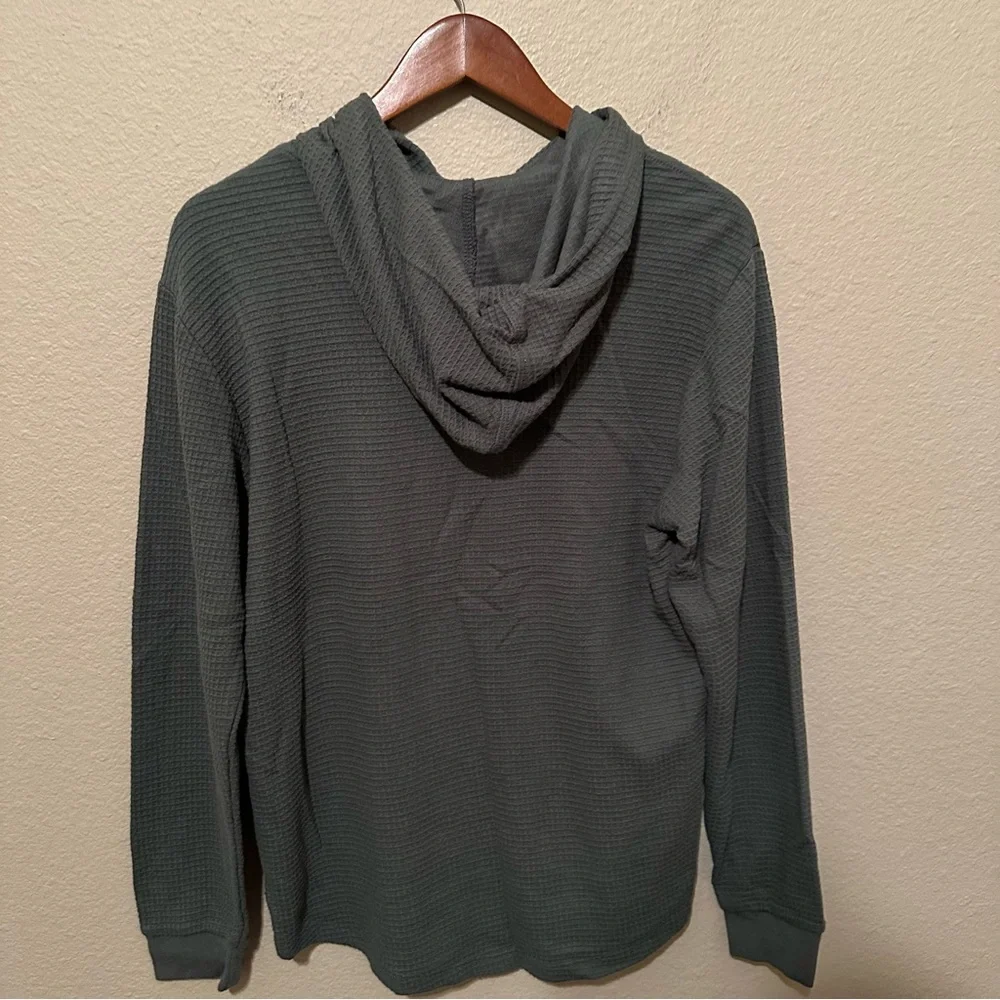 Marine Layer Olive Green Men’s Waffle Knit Hoodie